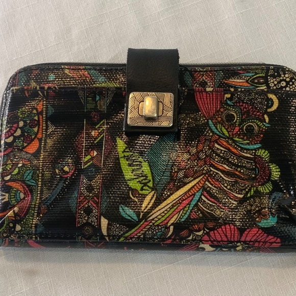 Sakroots Wristlet Smartphone wallet Owl Spirit - Picture 2 of 6